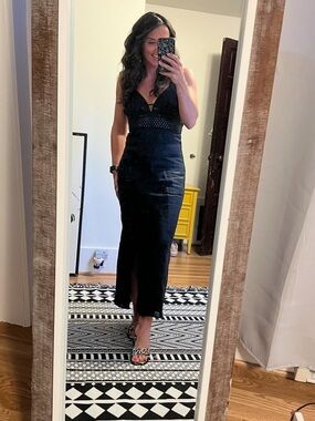 H&M Black Linen Dress